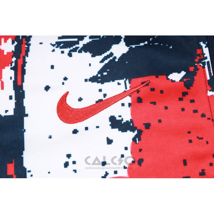 Tuta da Track di Giacca Paris Saint-Germain 2024-2025 Rosso e Blu